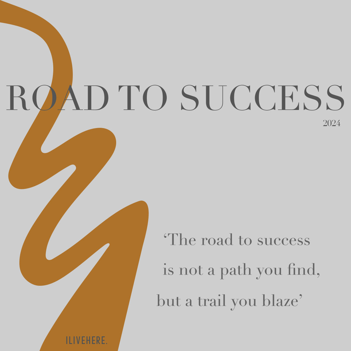 ROAD TO SUCCESS CHAIN BRACELET