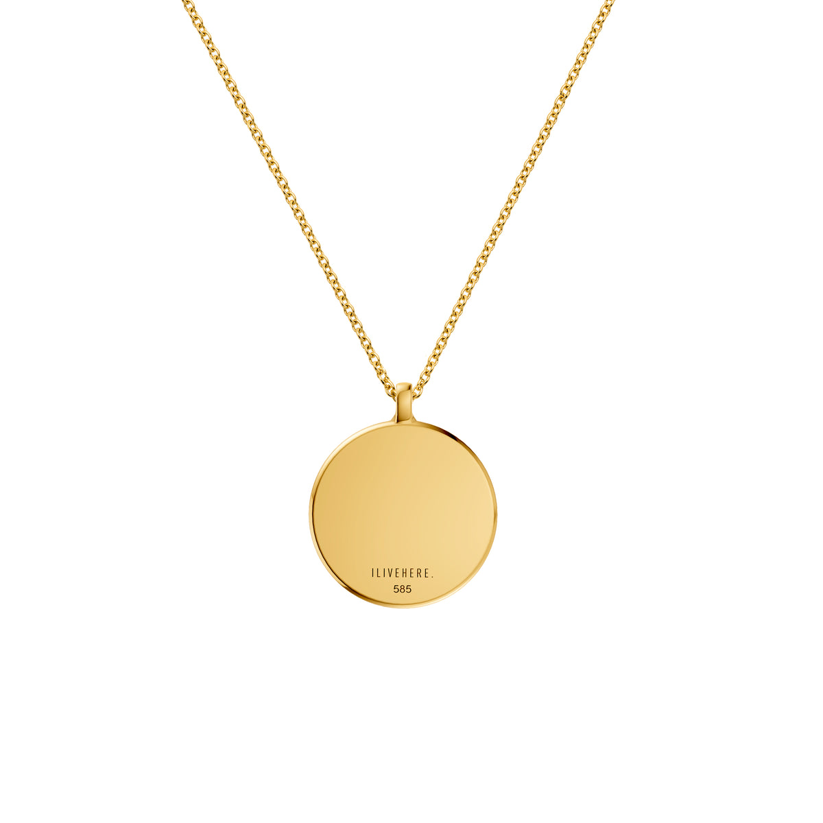 INITIAL NECKLACE GOLD 14K